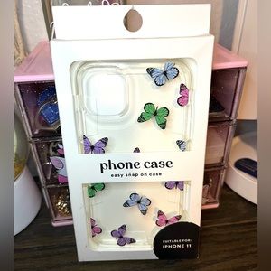 iPhone 11 clear butterfly case